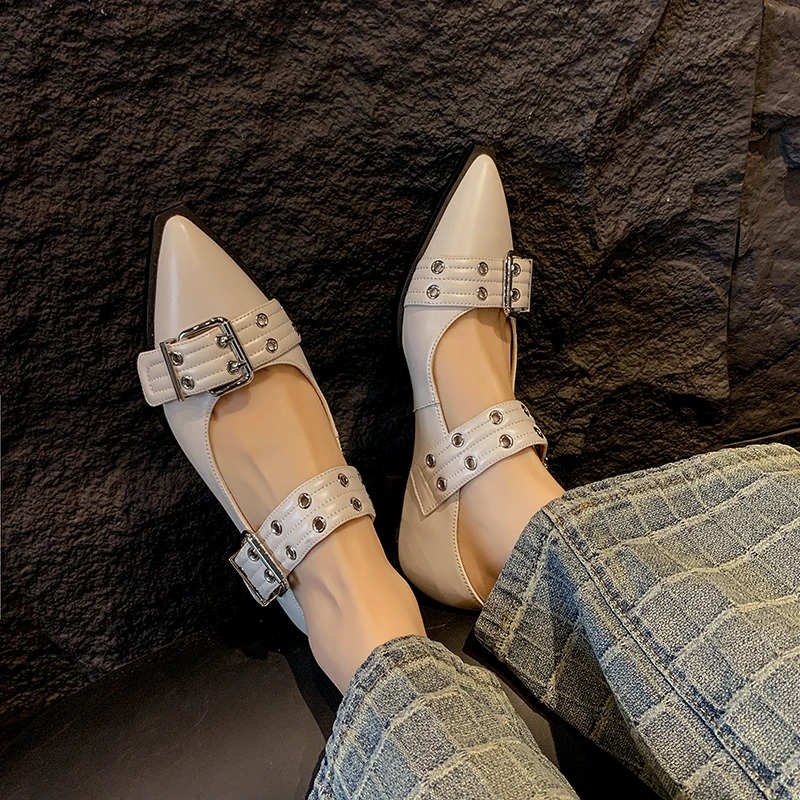 여성 신발 디자이너 럭셔리 로우 힐 펌프 버클 패션 숙 - Women'S Fashion Sandals 리뷰 및 가격